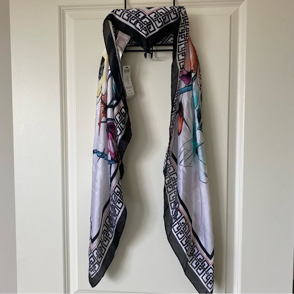 Chico’s Scarf Flower Print - Picture 2 of 6